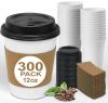 12OZ HOT CUP W/ LID & SLVE 300CS