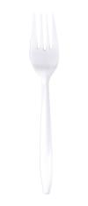 MED WT PLASTIC FORK WHITE 1000/C