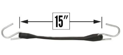 15" RUBBER TARP STRAPS