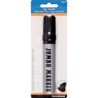 JUMBO MARKER BLK CHISEL