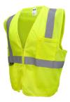 LIME SAFETY VEST ZIPPER 2XL