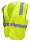 LIME SAFETY VEST ZIPPER LARGE