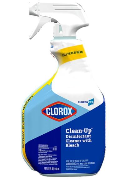 CLOROX CLEAN UP W/BLEACH 9/32OZ