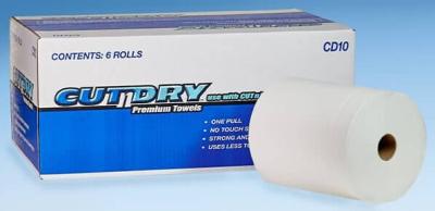CUT/DRY TAD ROLL TOWEL 10" 6/CS